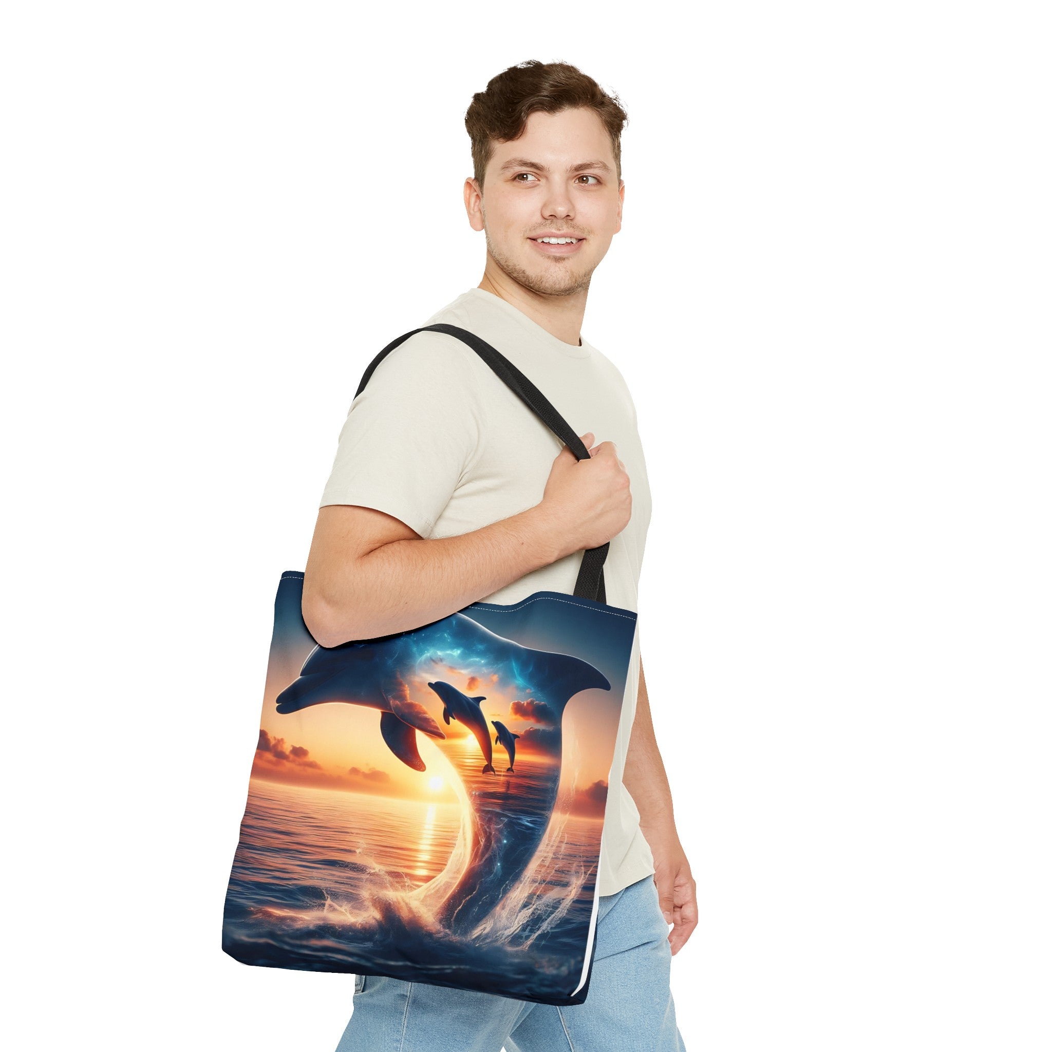 3 dolphin Tote Bag (AOP)