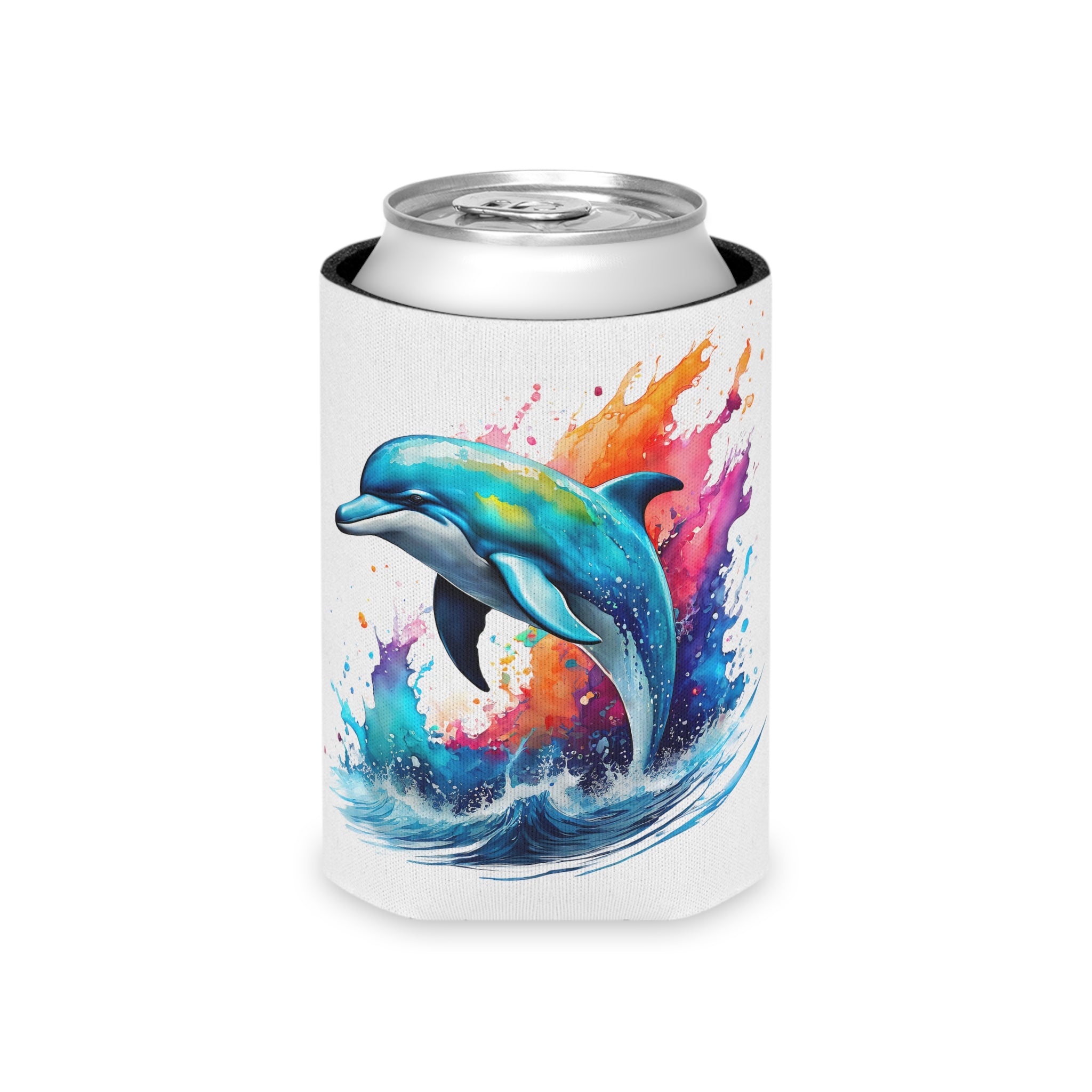 Can Cooler -Rainbow Dolphin