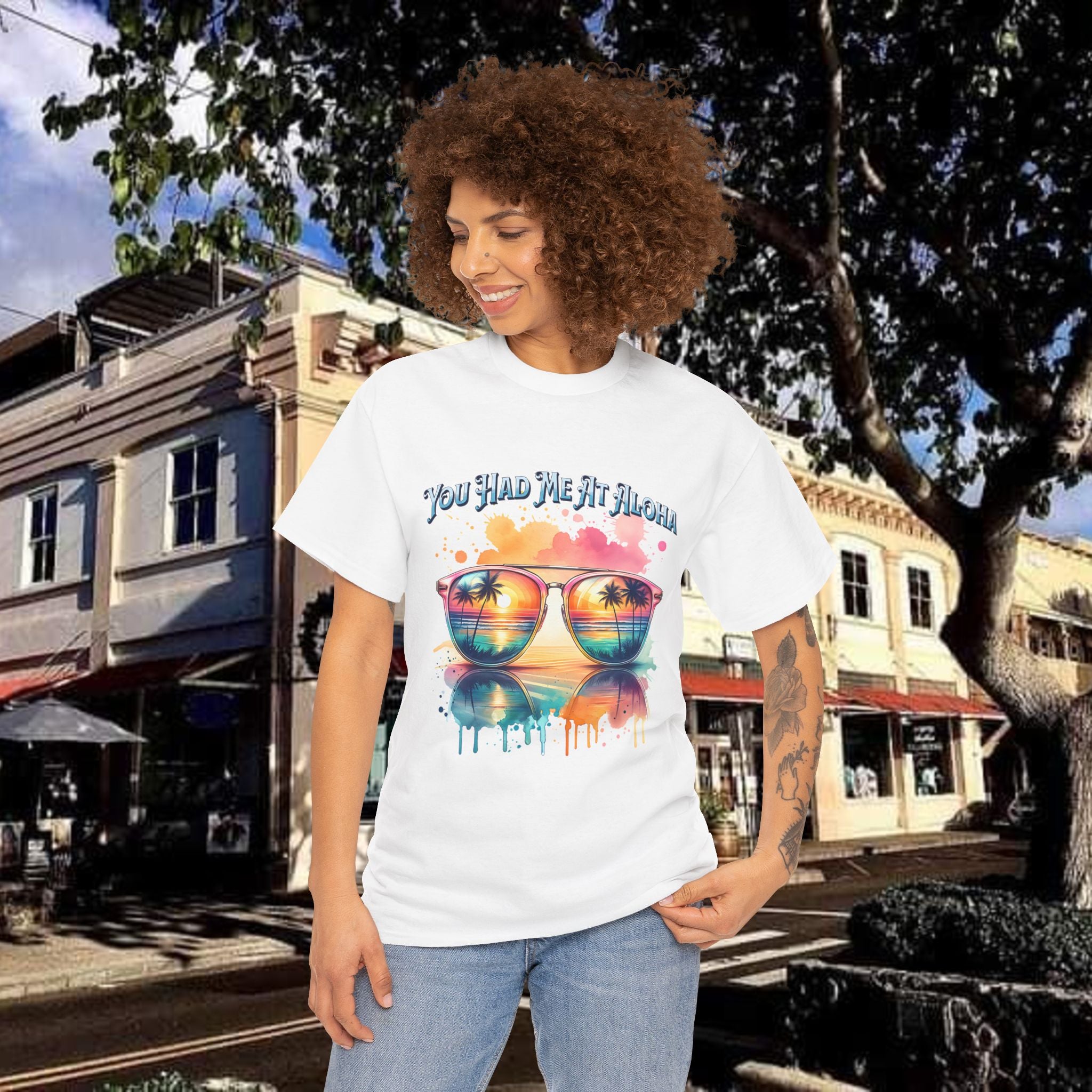 You Had Me At Aloha Heavy Cotton Tee shirt Unisex