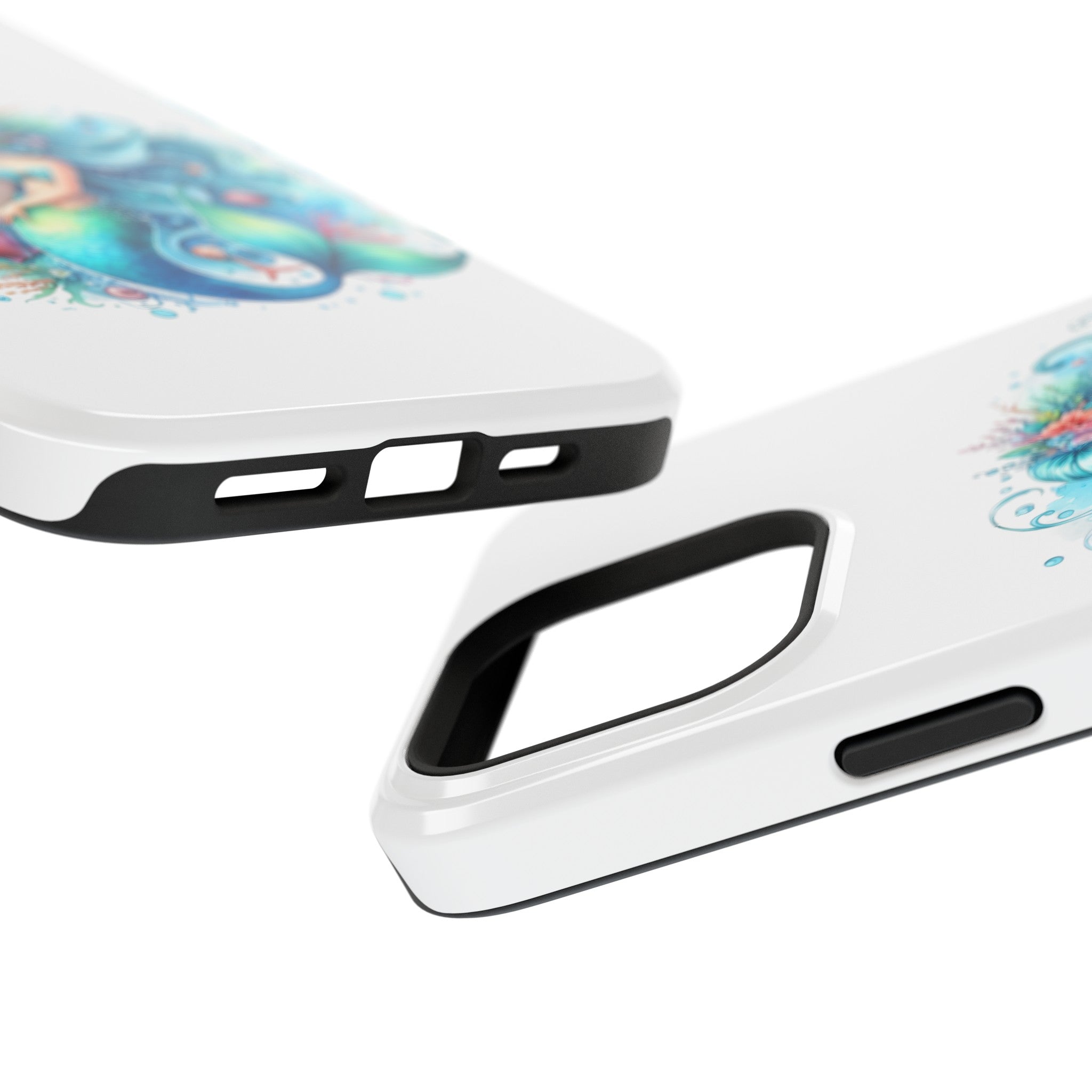 Dreamy Mermaid White Case for phone – Impact Resistant