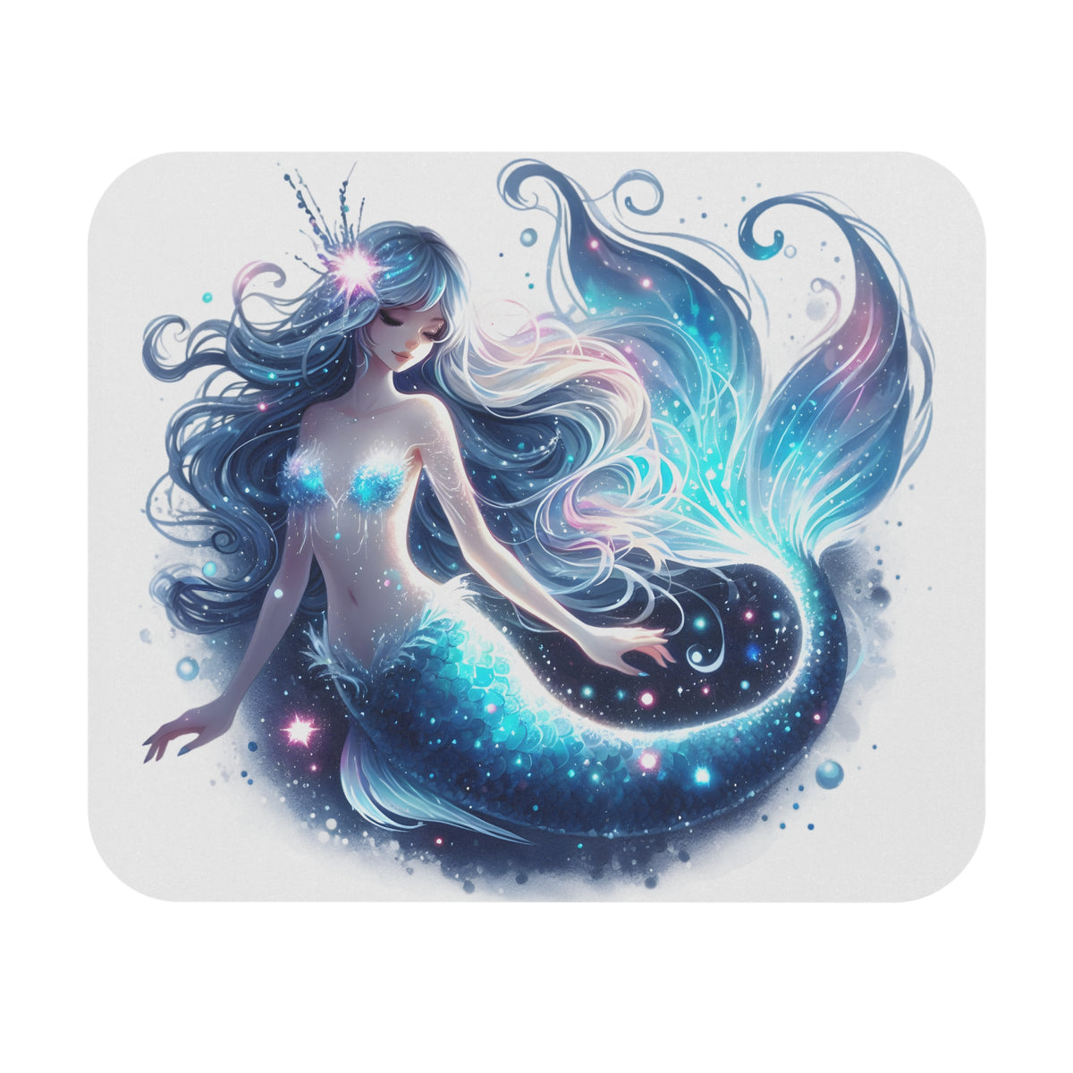 Whimsical Mermaid Mouse Pad (Rectangle)