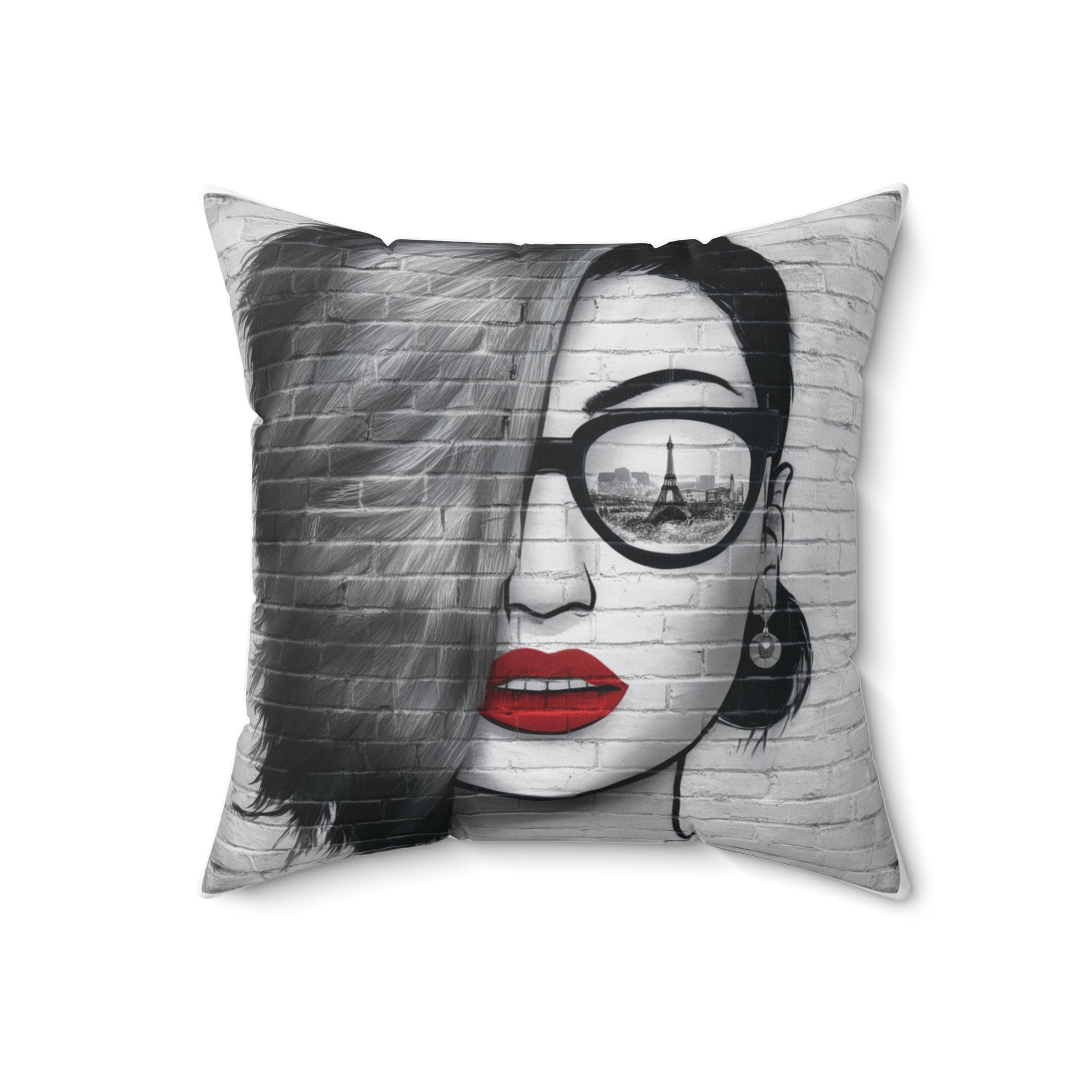 Modern Spun Polyester Square Pillow