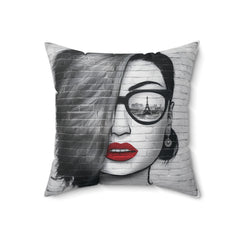 Modern Spun Polyester Square Pillow