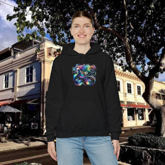 Rainbow Mermaid Hooded Sweatshirt Unisex Heavy Blend