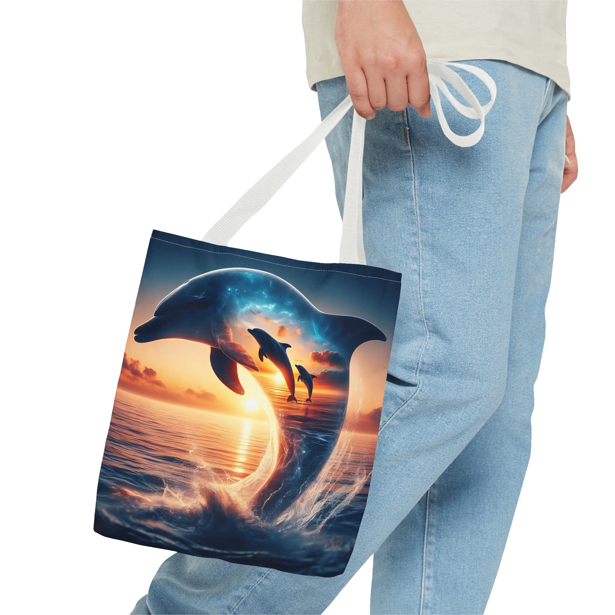 3 dolphin Tote Bag (AOP)