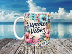 Summer Bloom Ceramic Mug, (11oz, 15oz)