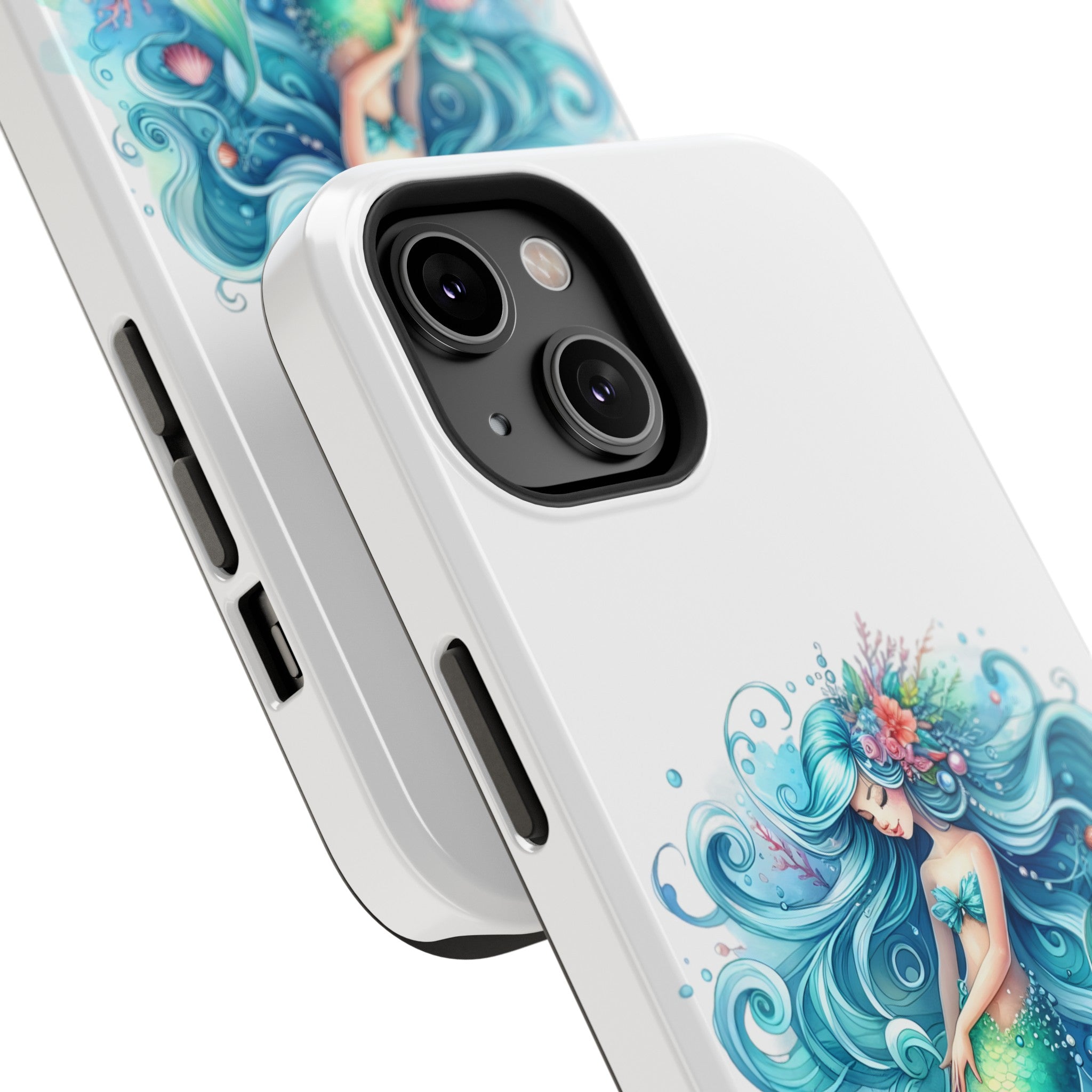 Dreamy Mermaid White Case for phone – Impact Resistant