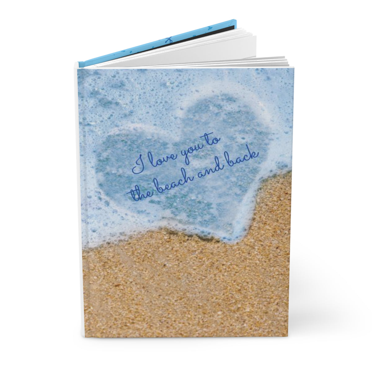 Beach and back Hardcover Journal