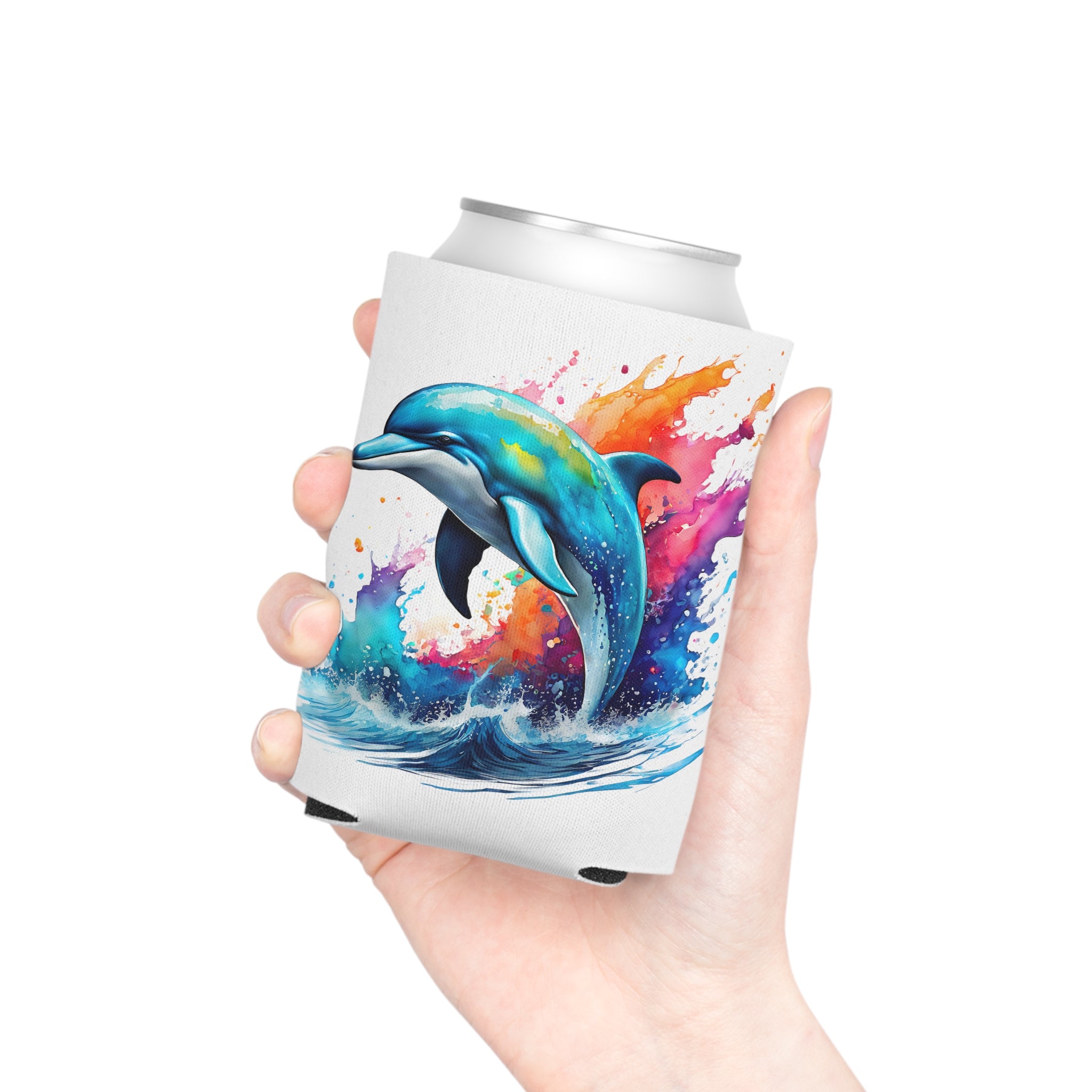 Can Cooler -Rainbow Dolphin