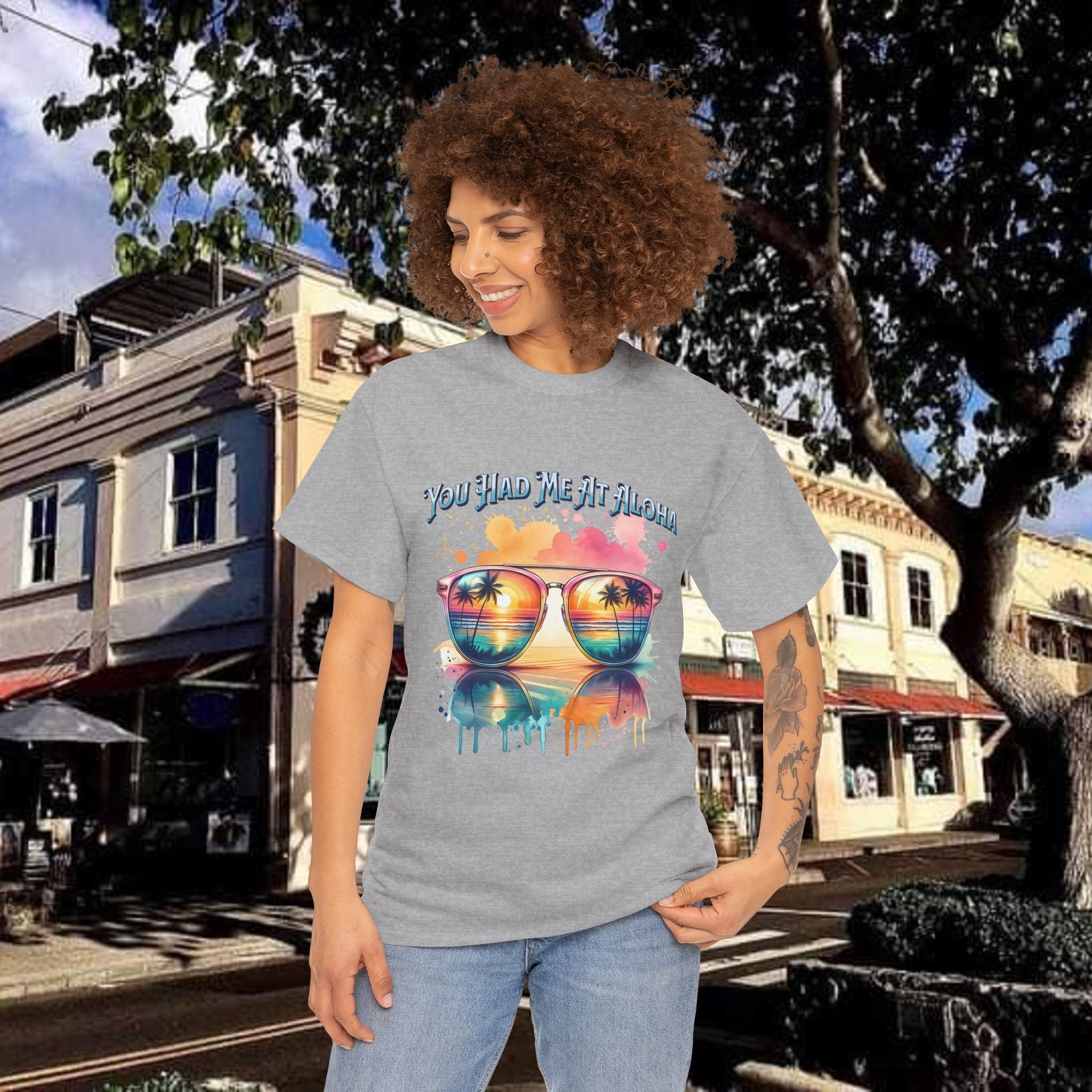 You Had Me At Aloha Heavy Cotton Tee shirt Unisex