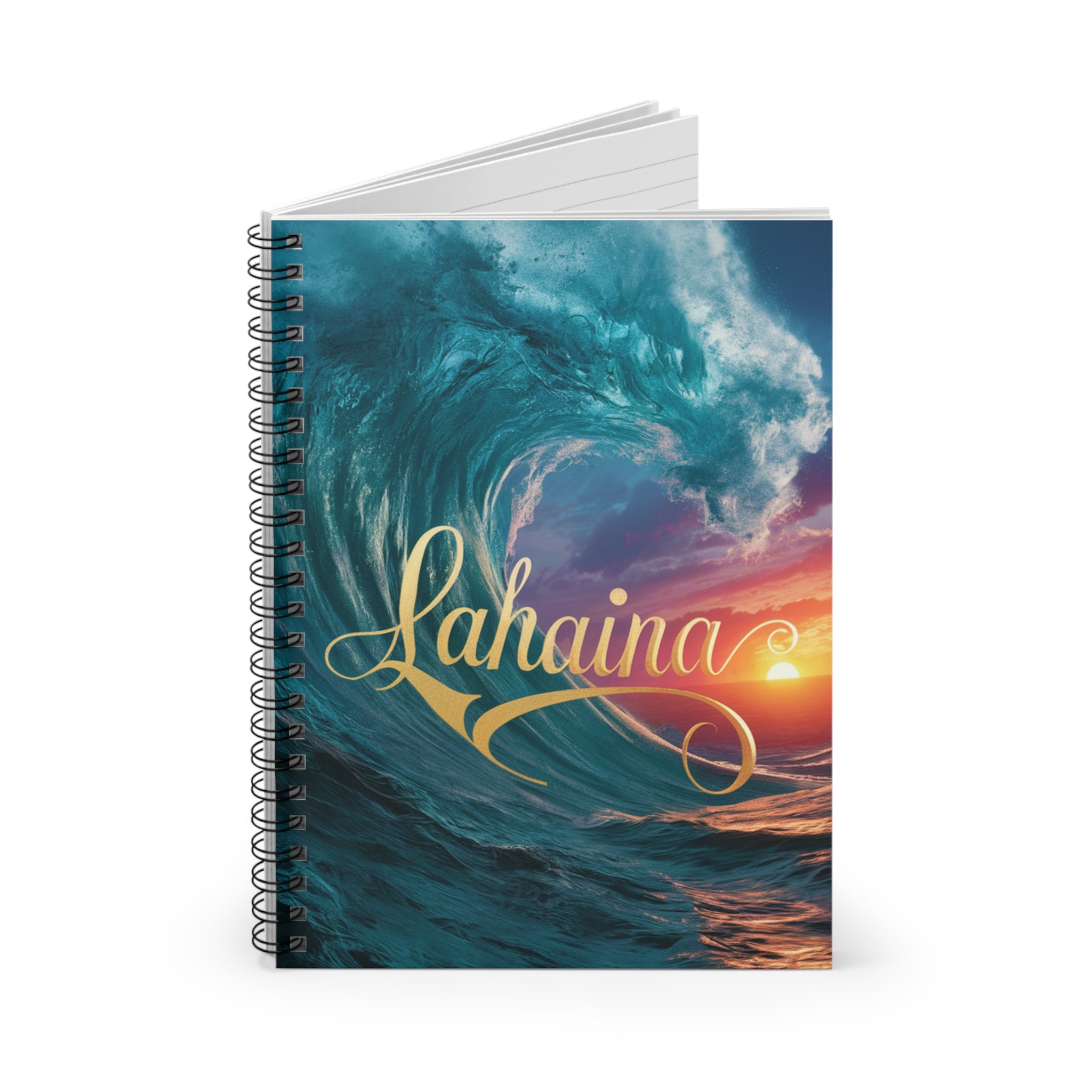 Lahaina Ocean Wave Notebook