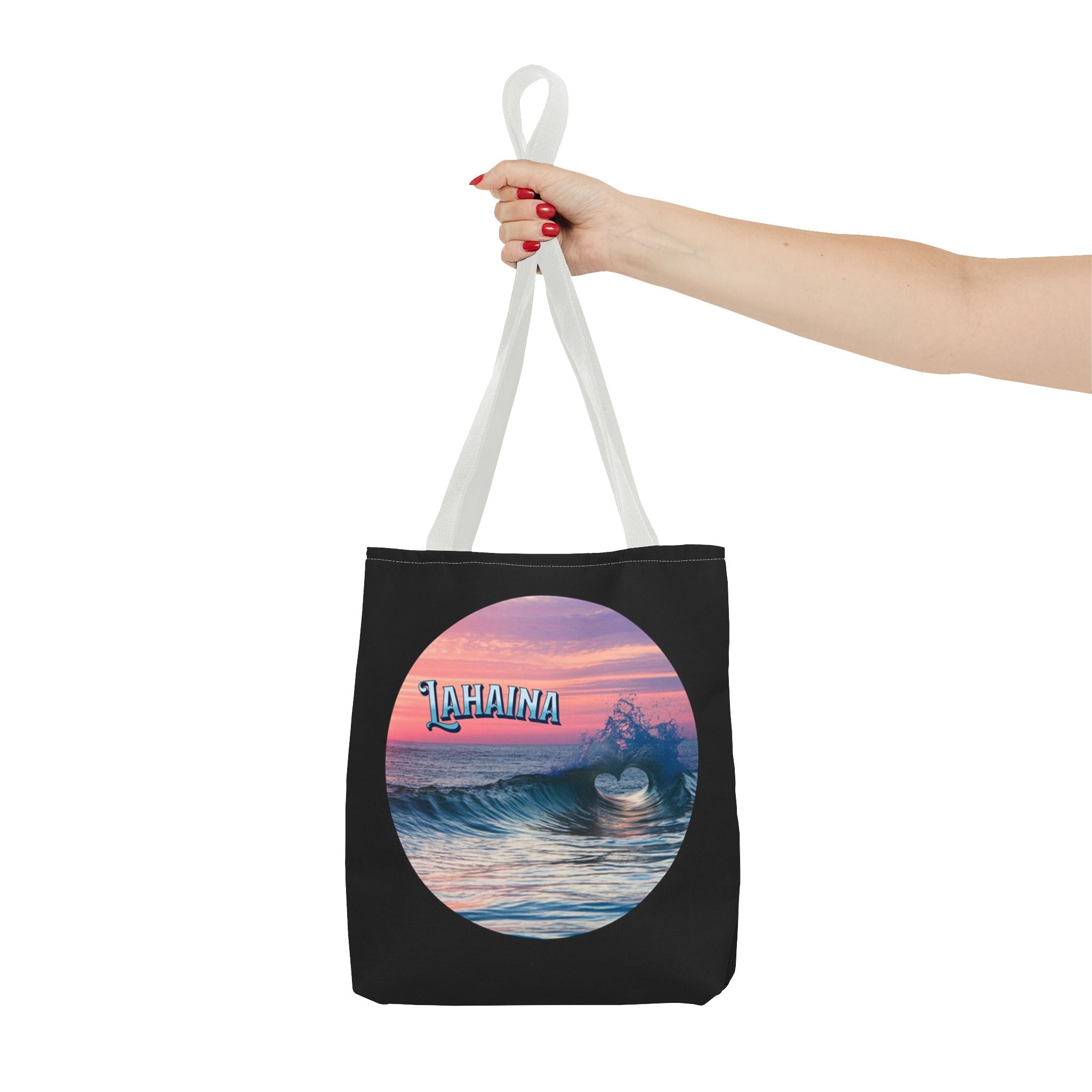 Lahaina Heart Wave Tote Bag