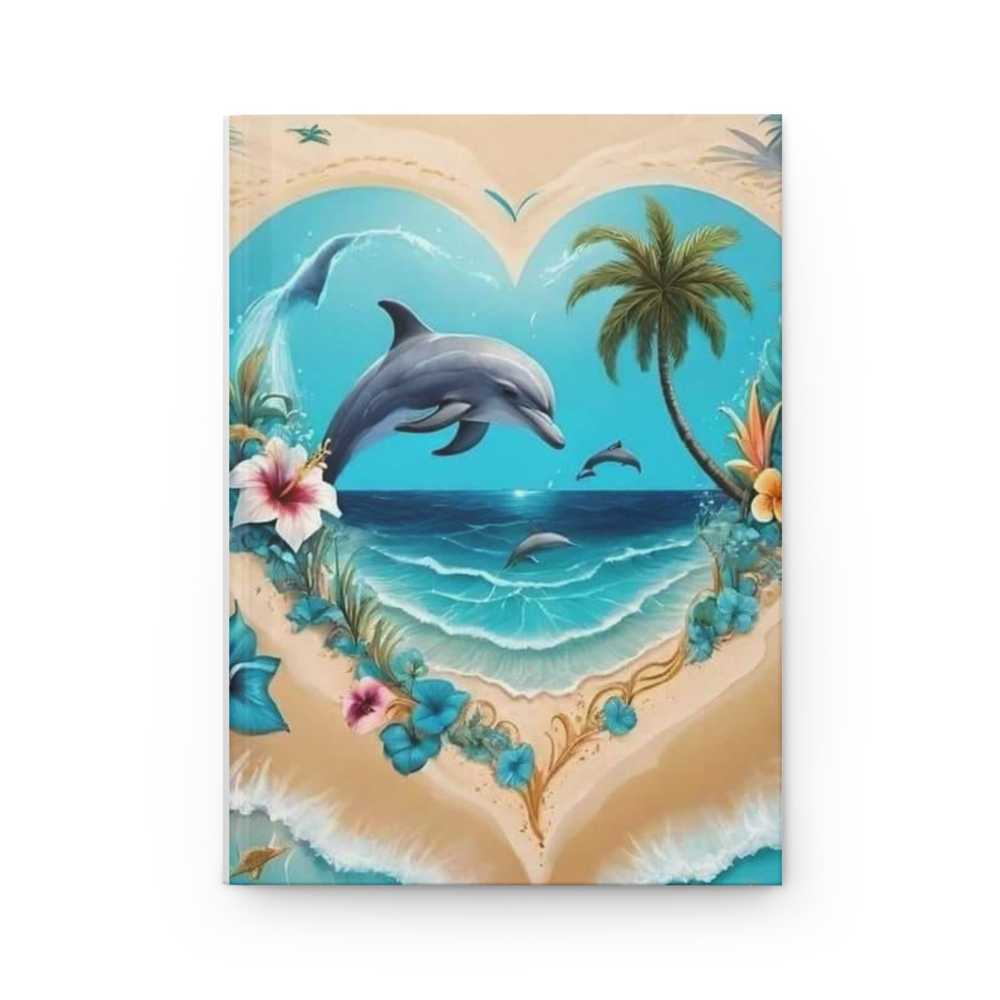 Waves of Joy Dolphin Hardcover Journal