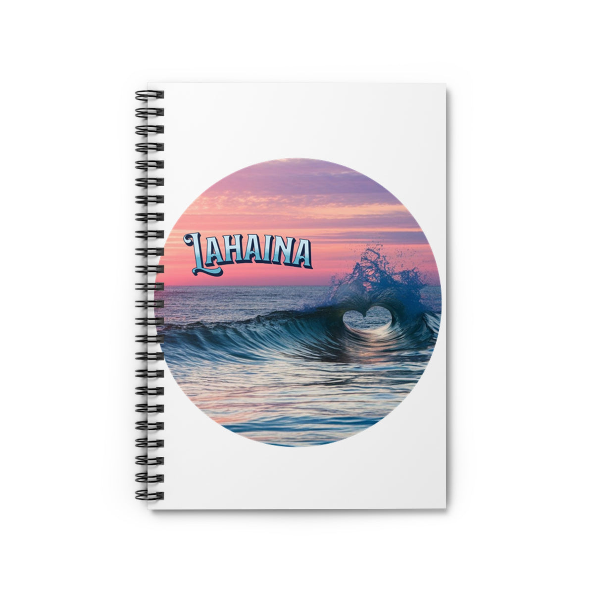 Lahaina Heart Wave Notebook