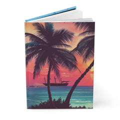 Retro Palms Hardcover Journal