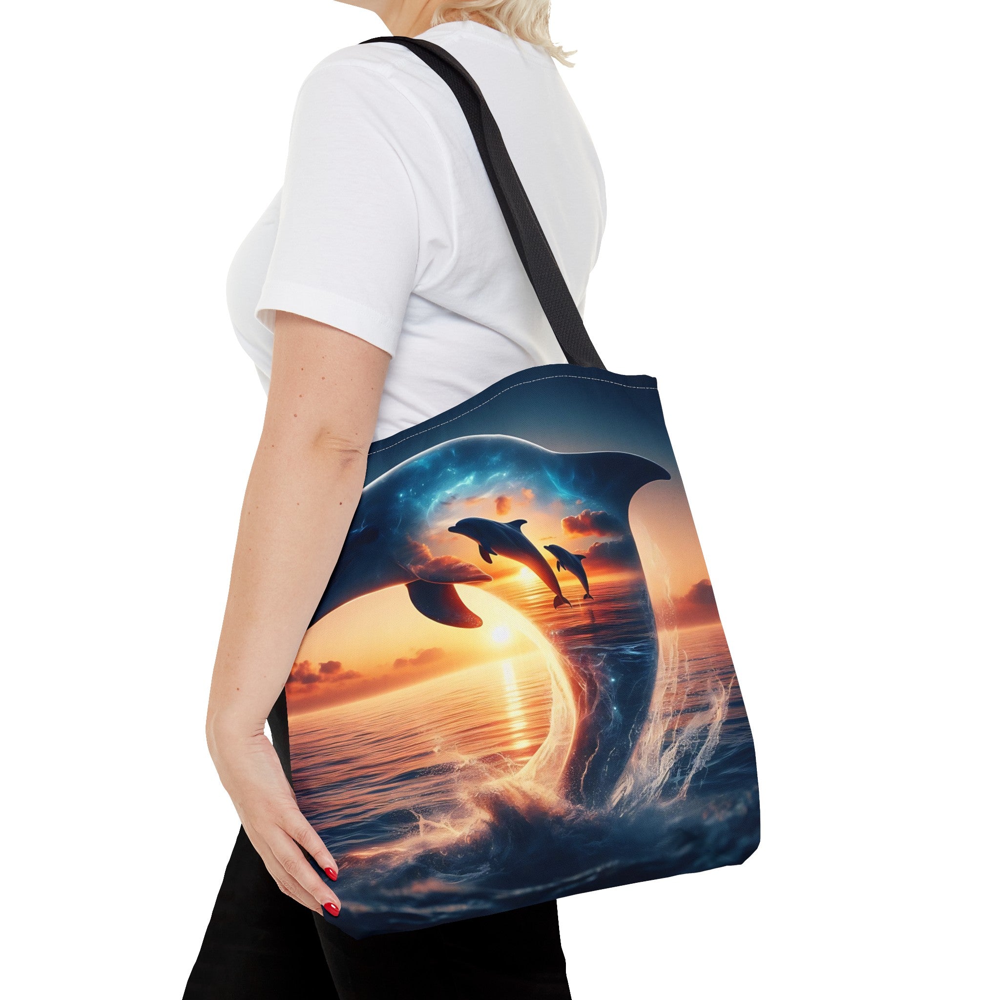 3 dolphin Tote Bag (AOP)