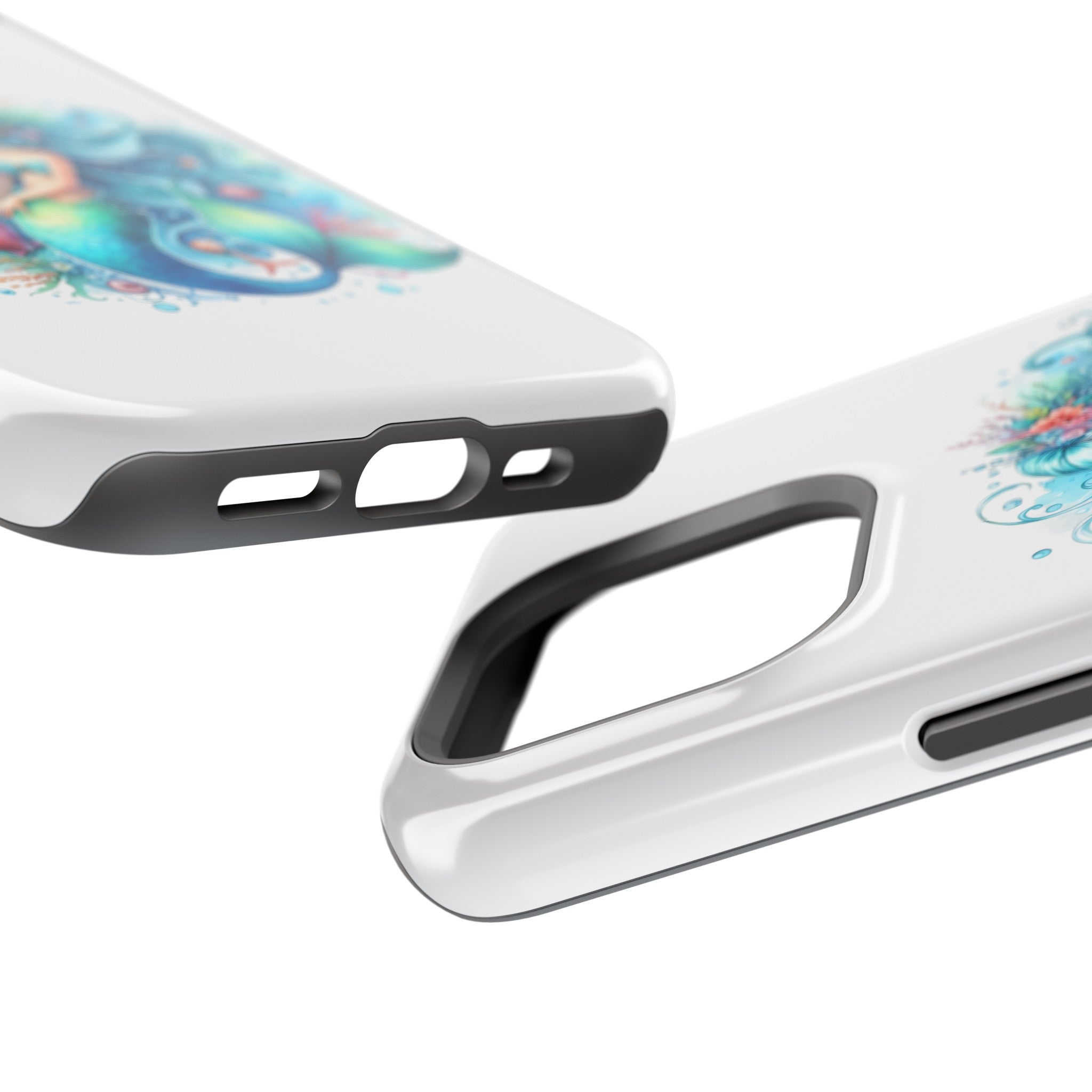 Dreamy Mermaid White Case for phone – Impact Resistant