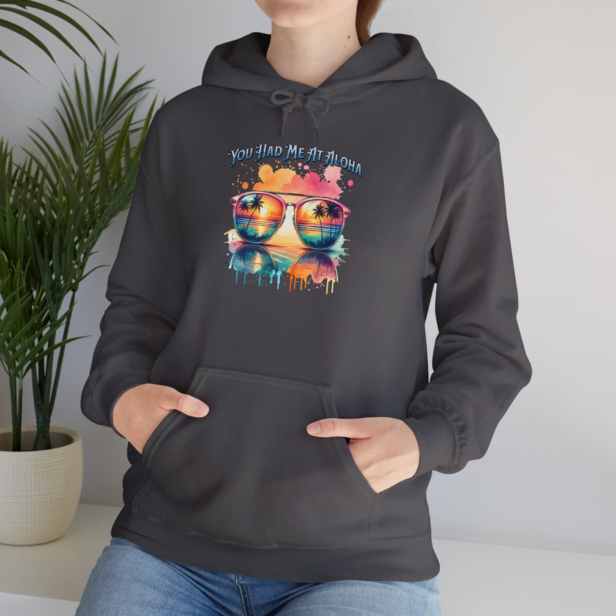 You Had Me At Aloha Hooded Sweatshirt Unisex Heavy Blend