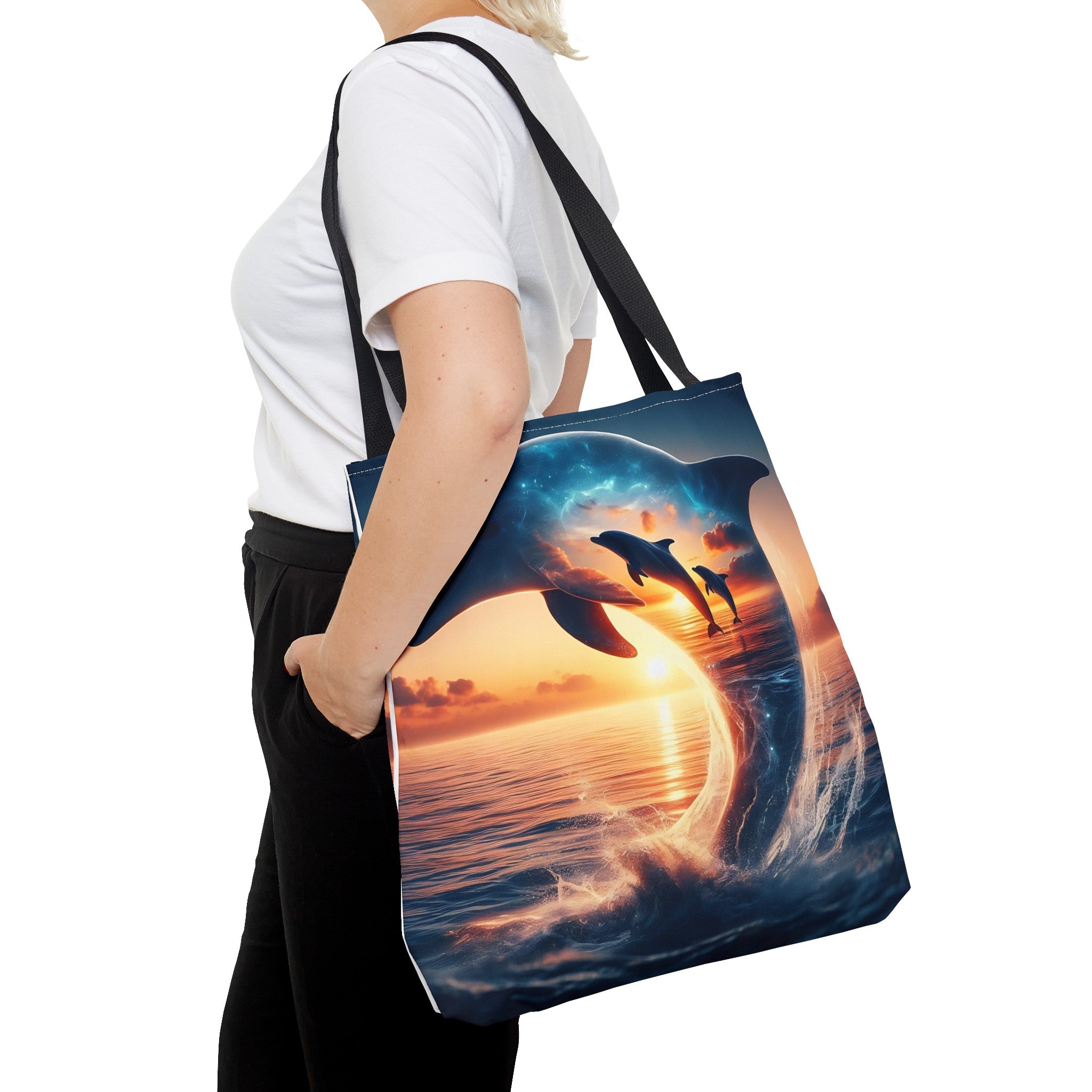 3 dolphin Tote Bag (AOP)