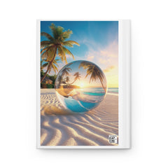 Beach design Hardcover Journal Matte