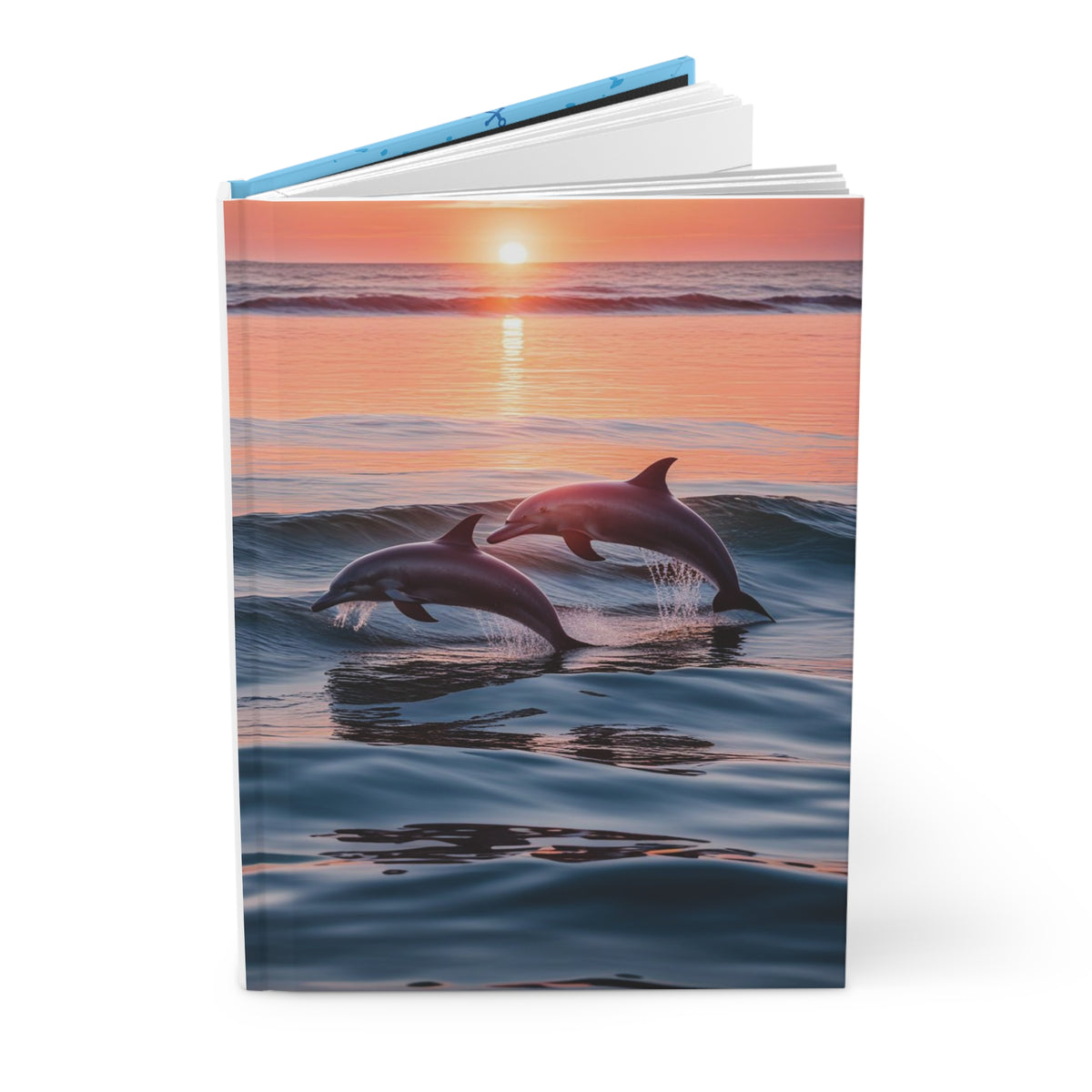 Syncronized Dolphins Hardcover Journal