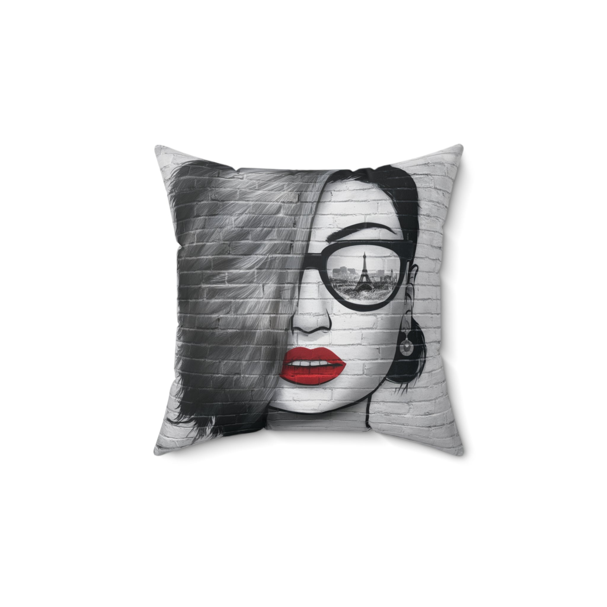 Modern Spun Polyester Square Pillow