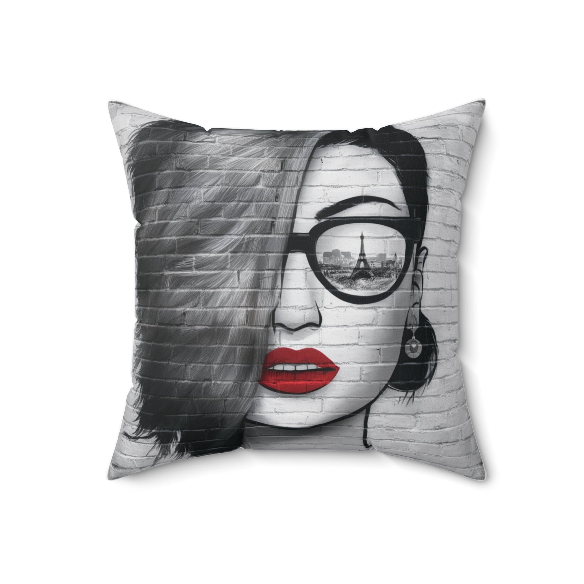 Modern Spun Polyester Square Pillow