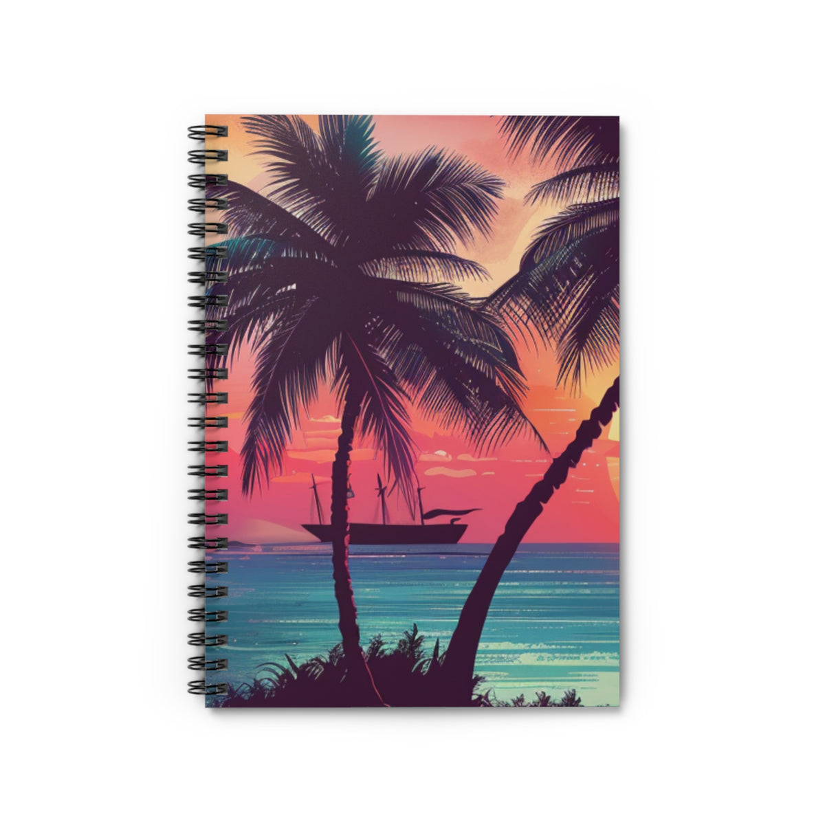 Retro Palms Notebook