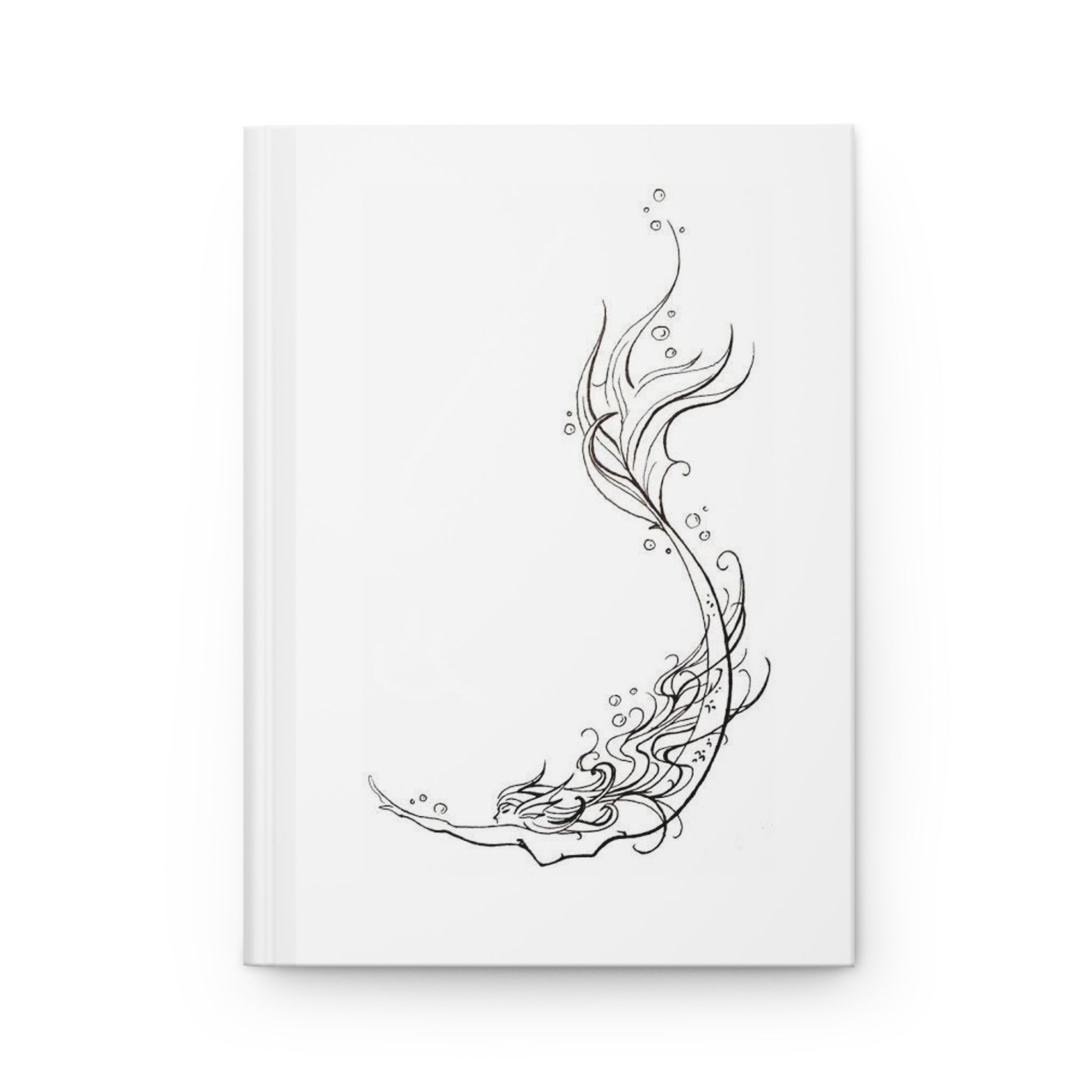 Line Mermaid Hardcover Journal