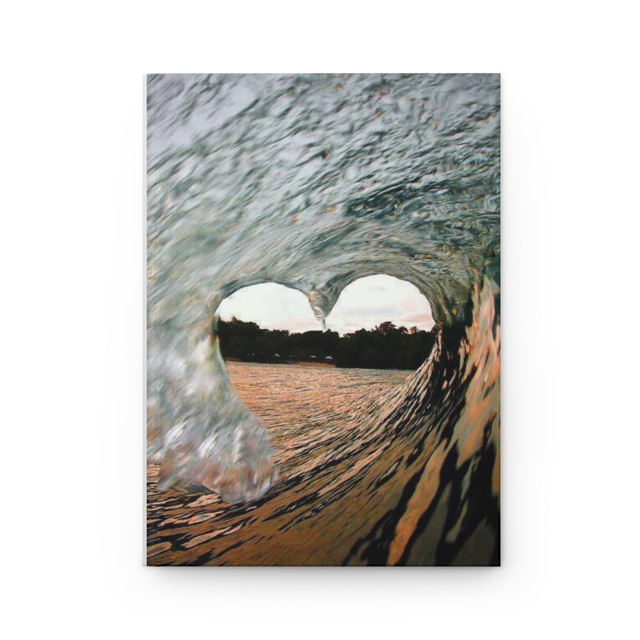 Wave Heart Hardcover Journal