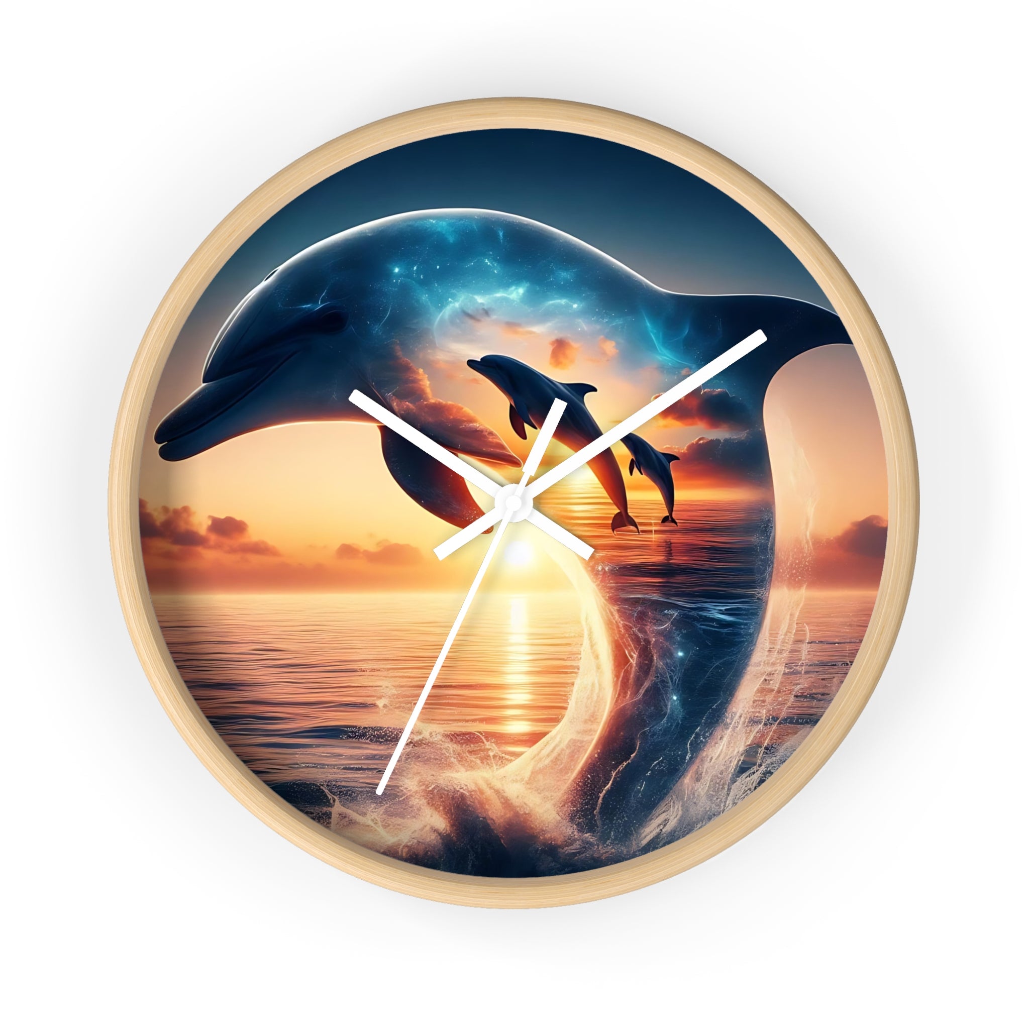 3 Dolphin Wall Clock