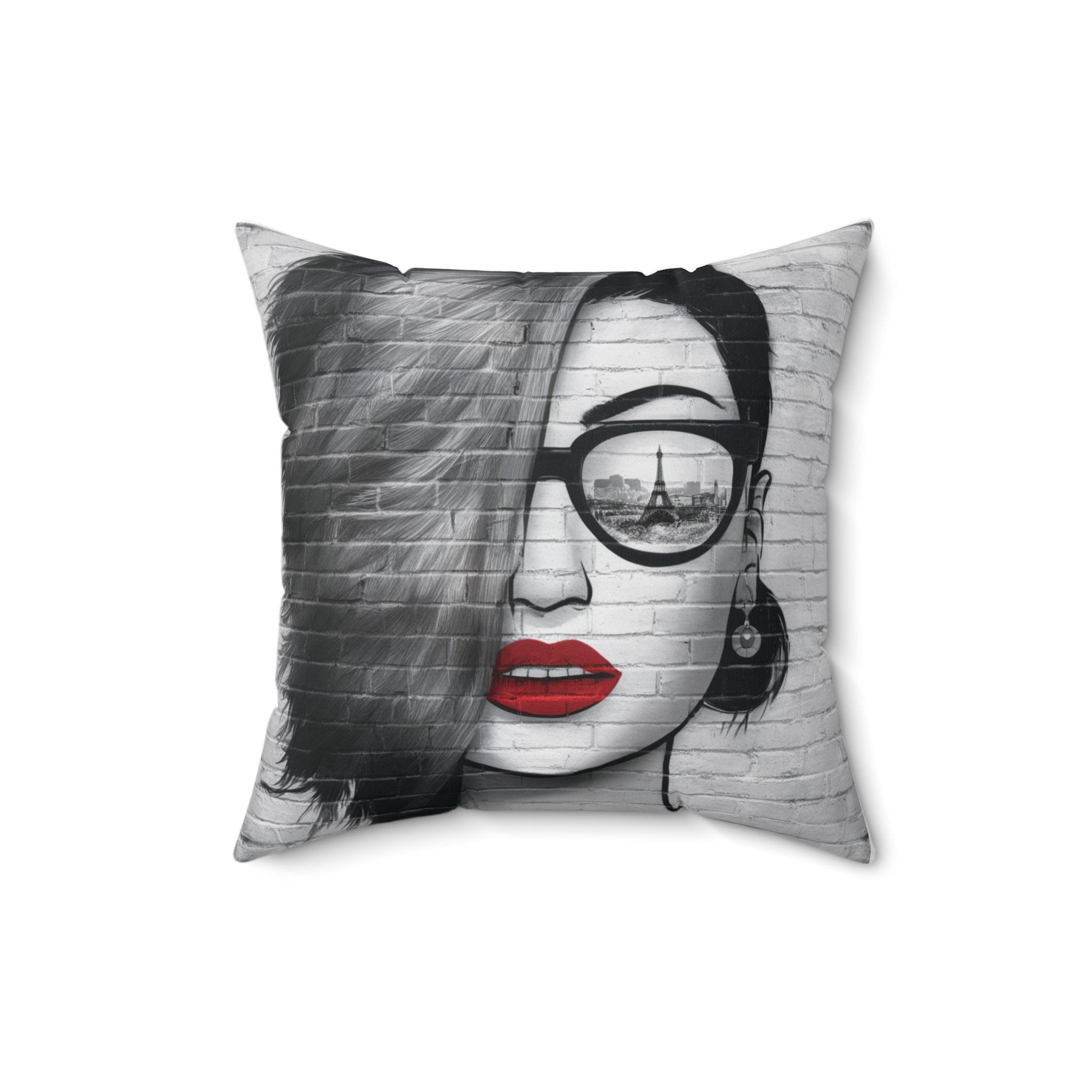 Modern Spun Polyester Square Pillow