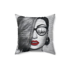 Modern Spun Polyester Square Pillow