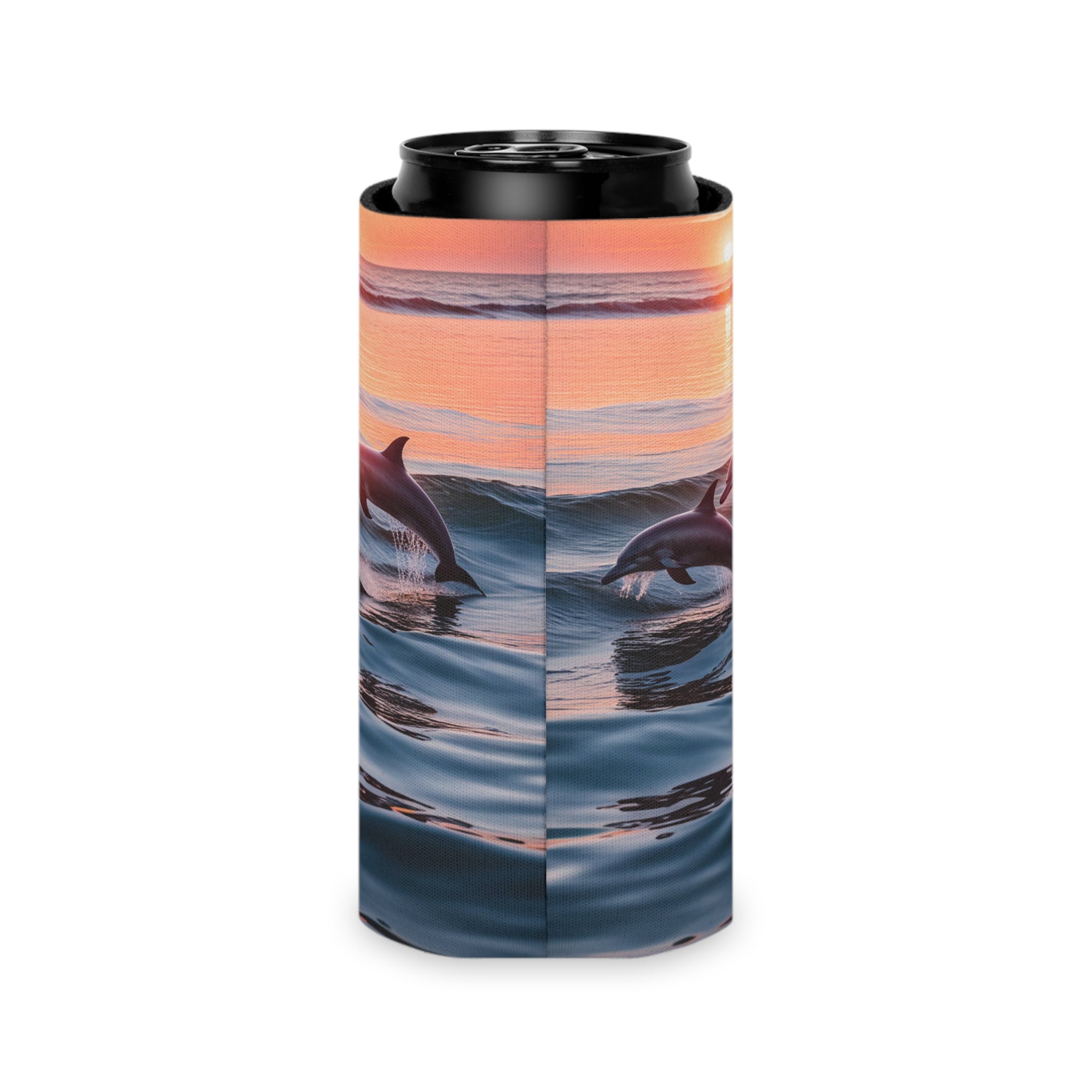 Can Cooler - 2 Dolphin Sunset