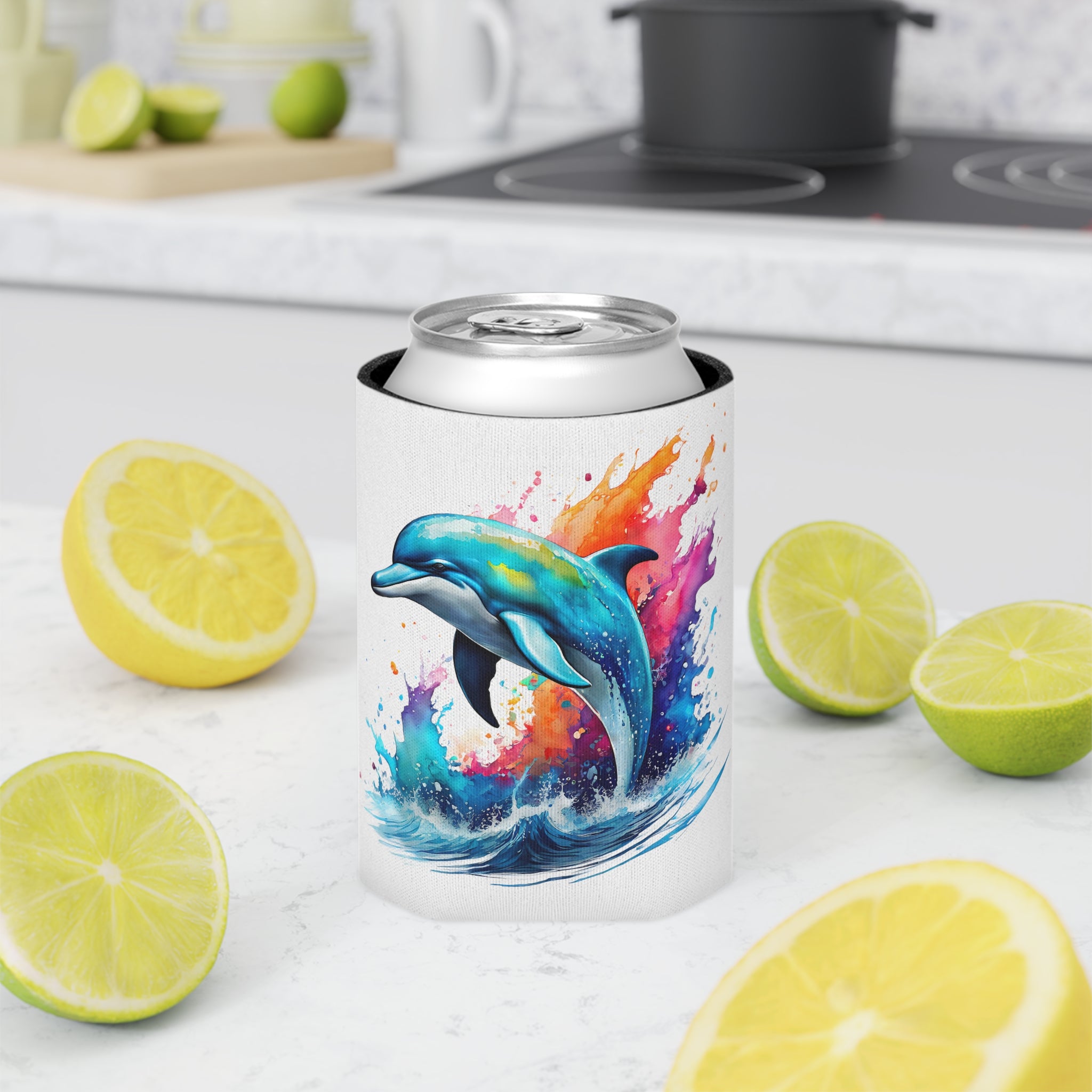 Can Cooler -Rainbow Dolphin