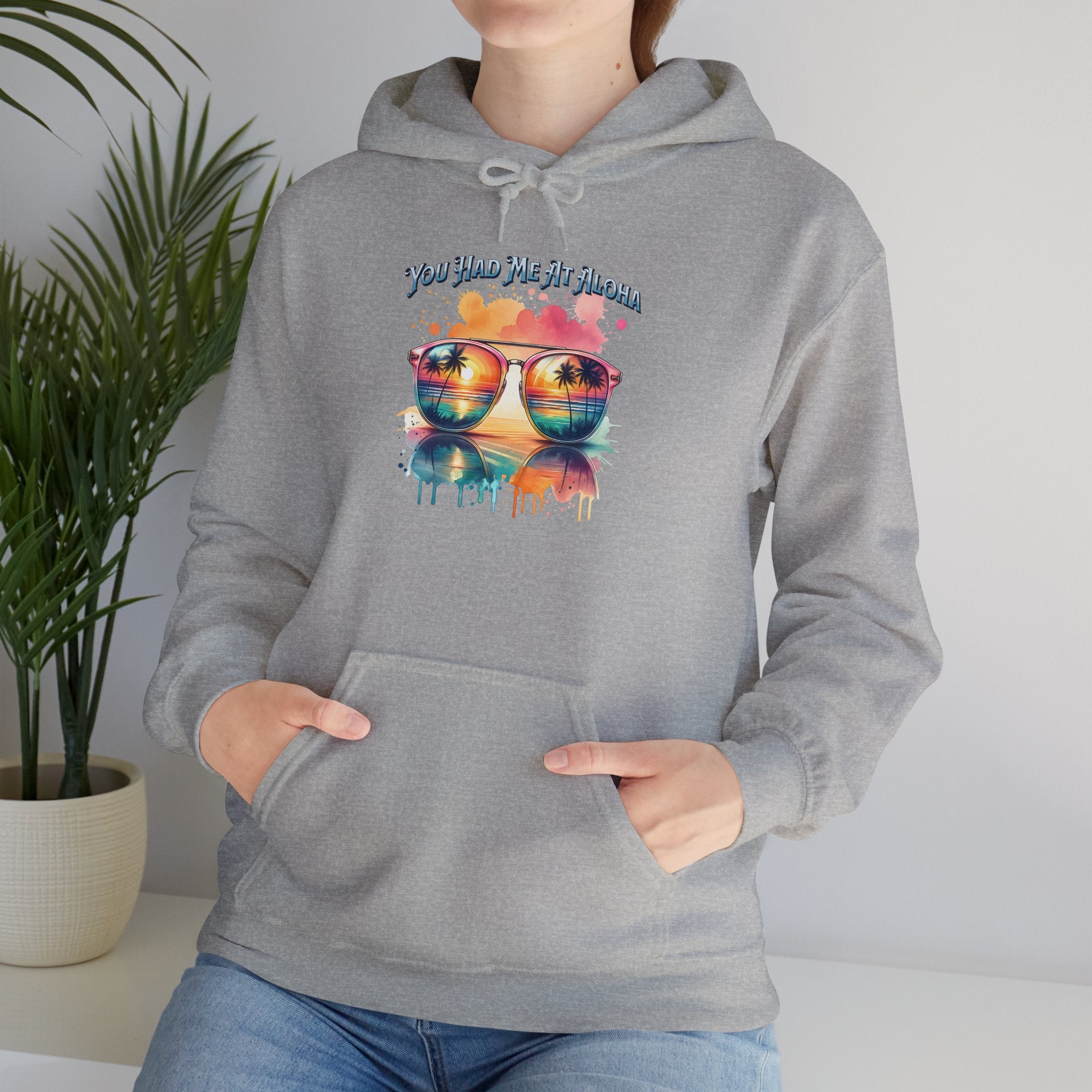 You Had Me At Aloha Hooded Sweatshirt Unisex Heavy Blend