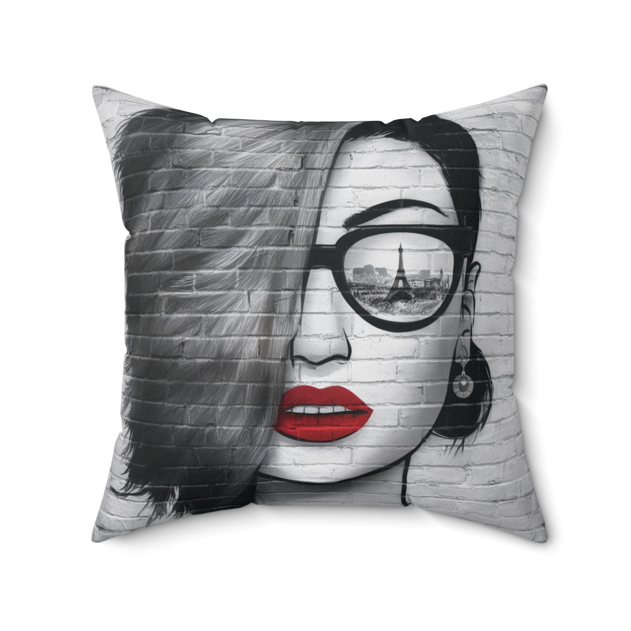 Modern Spun Polyester Square Pillow