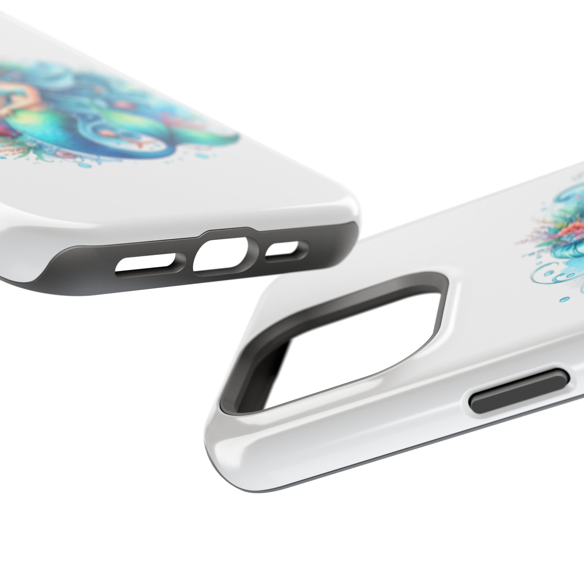 Dreamy Mermaid White Case for phone – Impact Resistant