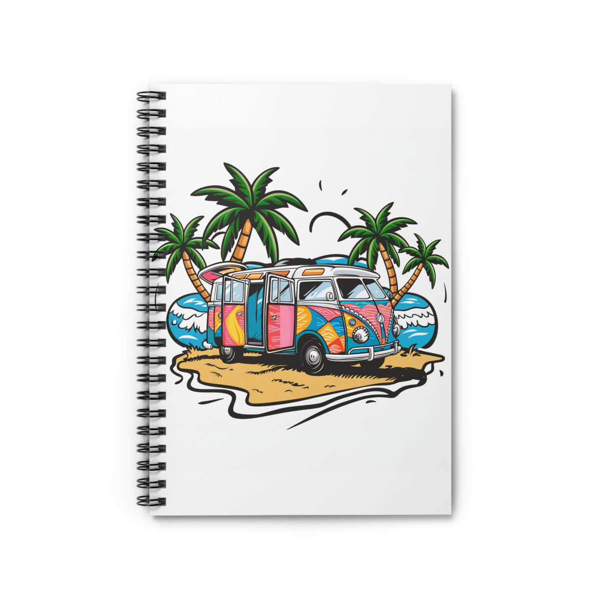 Tropical Surf Van Notebook