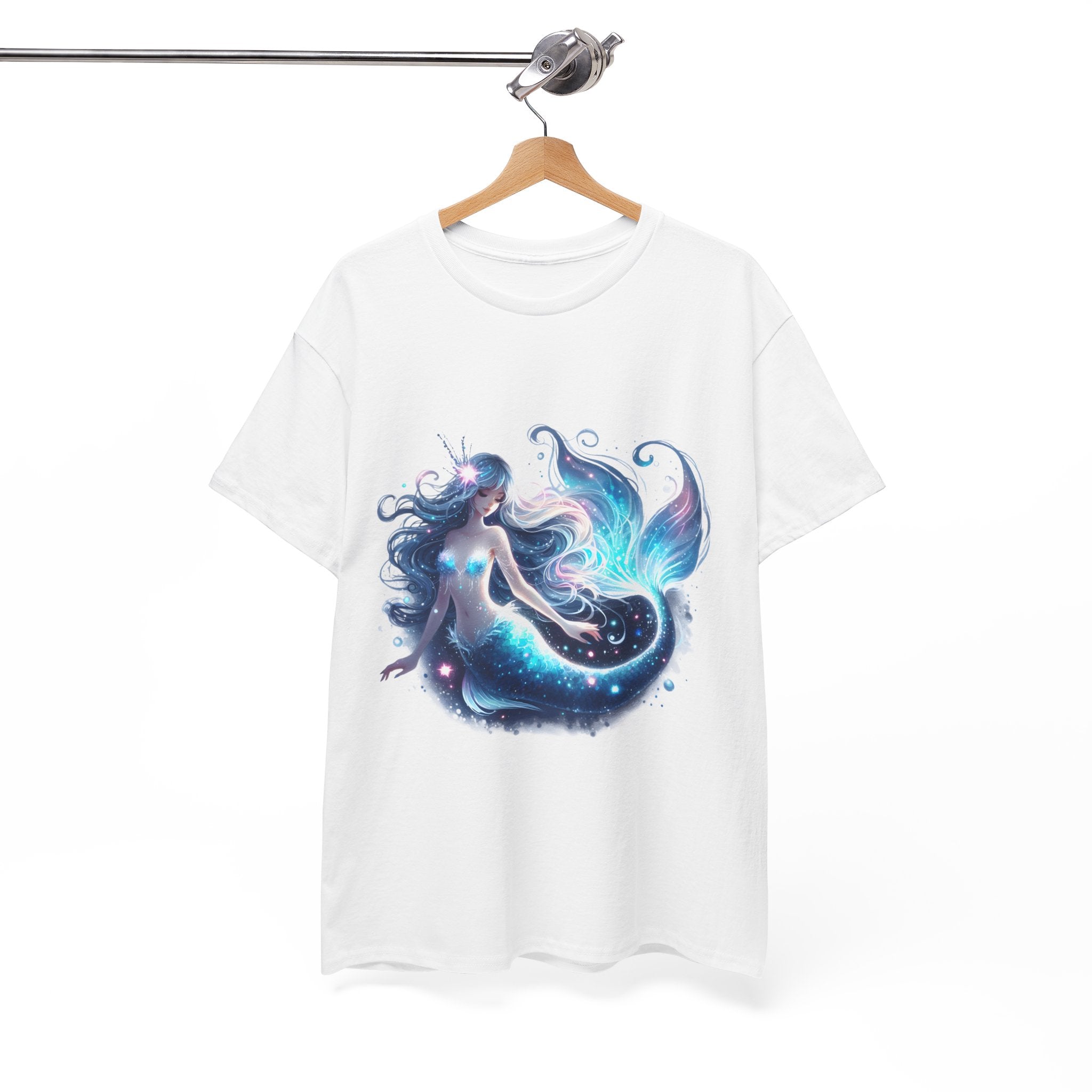 Blue Mermaid Heavy Cotton Tee shirt Unisex