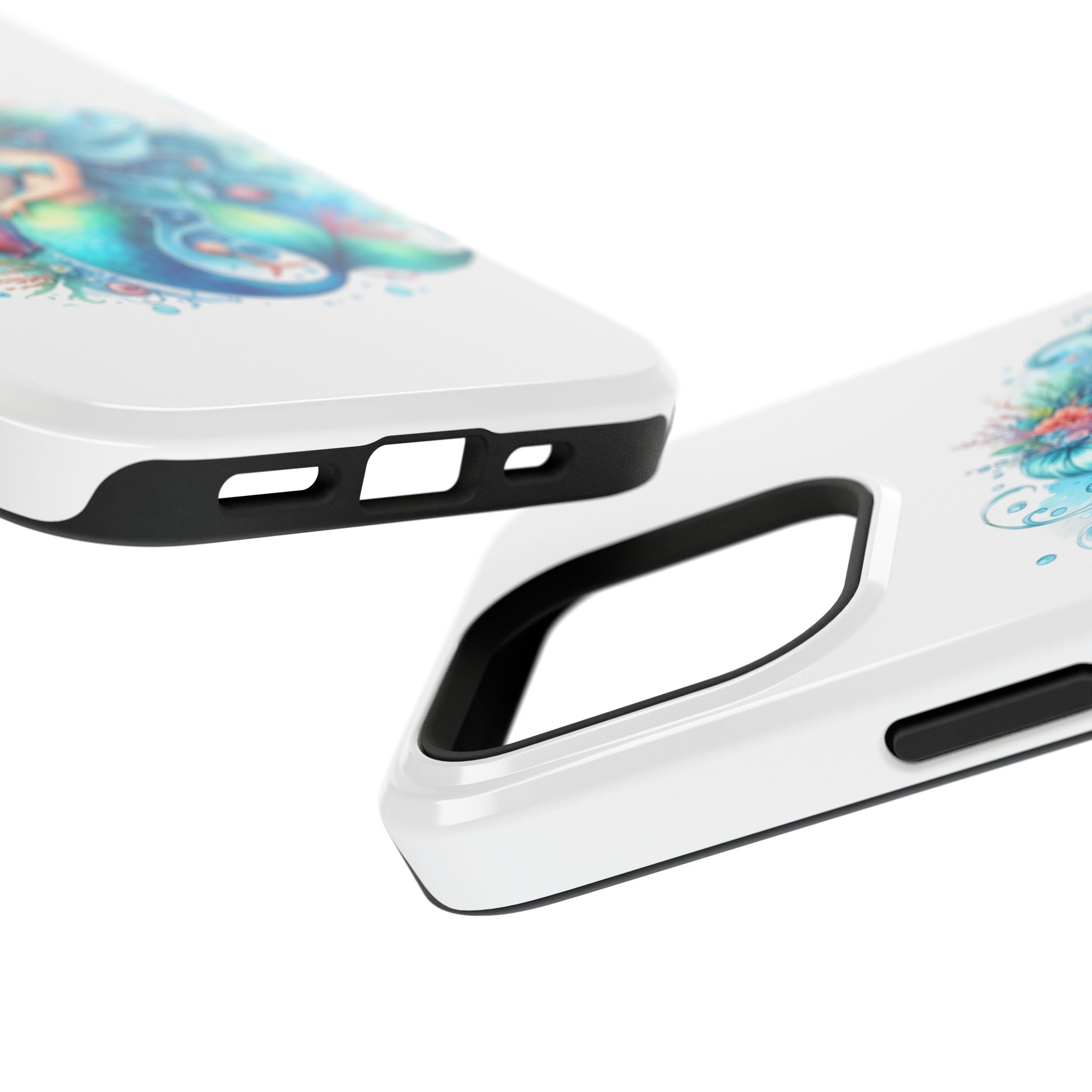 Dreamy Mermaid White Case for phone – Impact Resistant