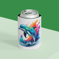 Can Cooler -Rainbow Dolphin