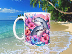 Dolphin Paradise Ceramic Mug, (11oz, 15oz)